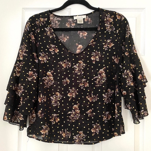 Sheer floral blouse - Picture 1 of 3